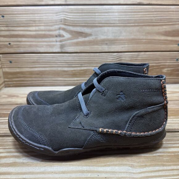 Cushe Men’s 7 Evo Desert Shoes Dark Gray Leather Pull On Ankle Boots - Picture 6 of 10